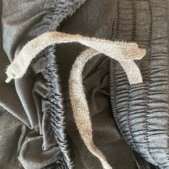 Fila M Medium Pants Track Athletic Stretch Poly Gray Drawstring Elastic Sport - Picture 8 of 11